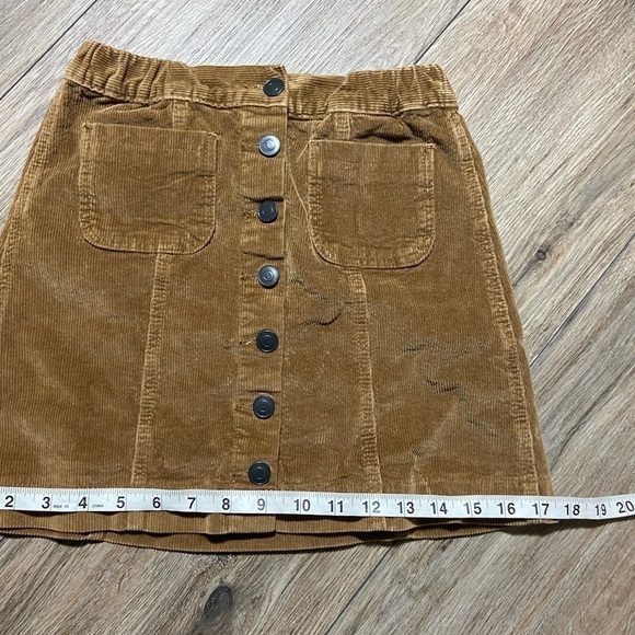 BRANDY Melville Button Front Corduroy Mini Skirt OS - Picture 9 of 10